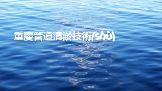 重慶管道清淤技術(shù)：揭秘神奇清道之謎！